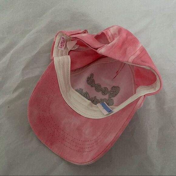 Capelli Hat Tie Dye Good Vibes Kids Pink Embroidered Silver Casual Trendy Cute - Picture 5 of 11